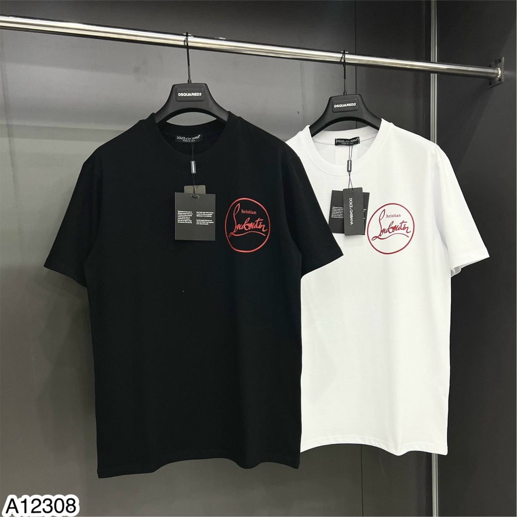 Áo Phông Nam Lou.bou.tin Hàng Cao Cấp In Chữ Cực Nét - Áo Phông Nam Mới Nhất