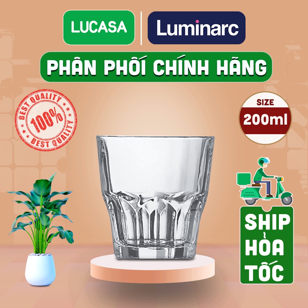 Ly Thủy Tinh Luminarc Granity 200ml - Loại Thấp Cường Lực L0784 | Phân Phối Chính Hãng