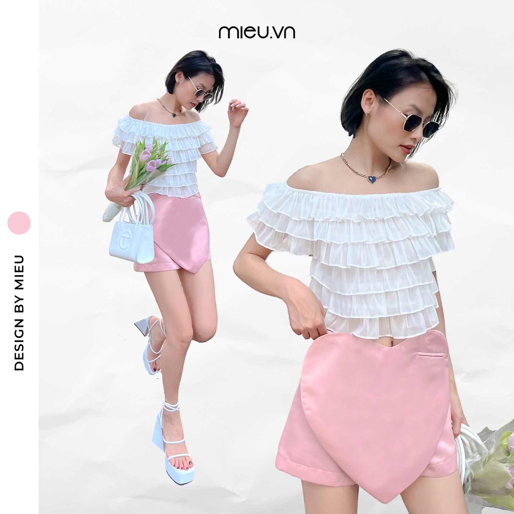 Quần short nữ thiết kế trái tim đặc biệt MIEU - JD05