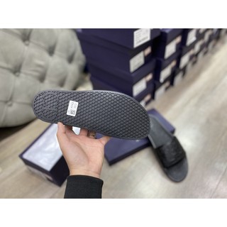 SLIDE SANDAL DIOR 'BLACK'. DÉP DIOR  DA THẬT ĐEN