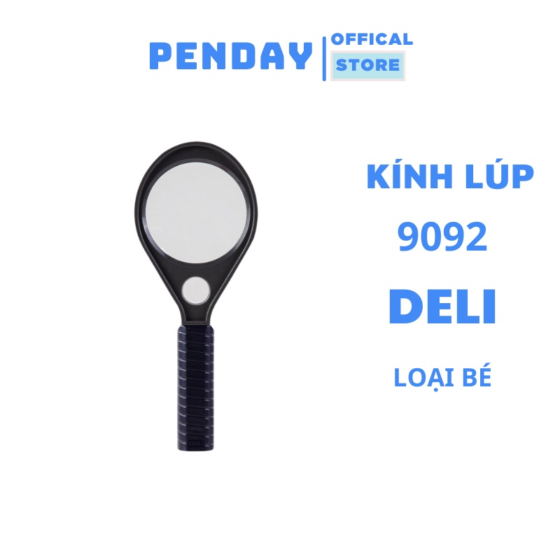 Kính lúp cầm tay loại nhỏ deli - kính lúp phóng đại cho bé khám phá - PENDAY STORE