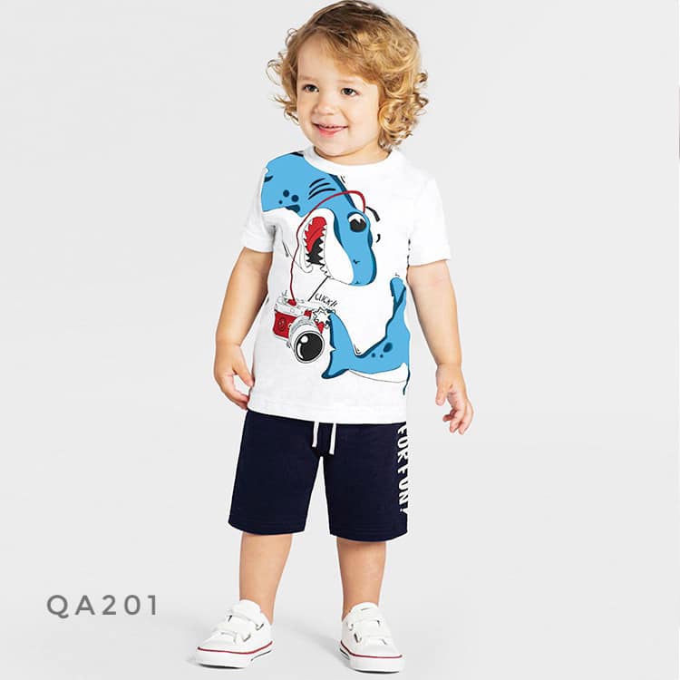 Set bộ cộc tay bé trai - QA201