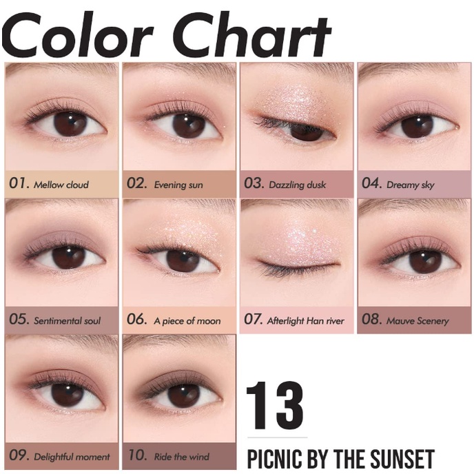 Bảng Phấn Mắt 10 Màu CLIO Pro Eye Palette 0.6G*10