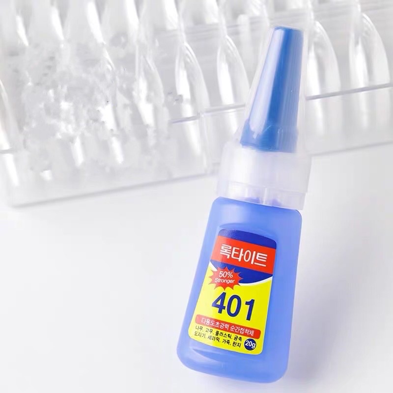 Keo 401 dán móng úp, đính đá, dán charm vào nút cài dép nhanh khô, siêu chắc