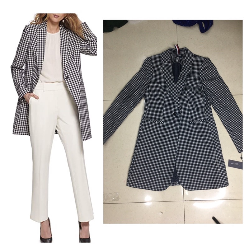 Áo khoác dáng dài Tommy Hilfiger size 4