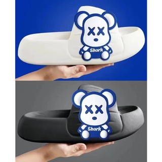 Dép quai ngang đế bánh mì, dép đúc, dép văn phòng hình gấu Shark