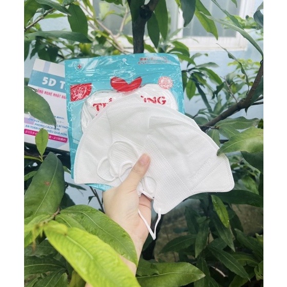 Thùng 100 chiếc khẩu trang 5d Tiến Hùng,  Khẩu trang 3 lớp vải không dệt ôm sát kháng khuẩn