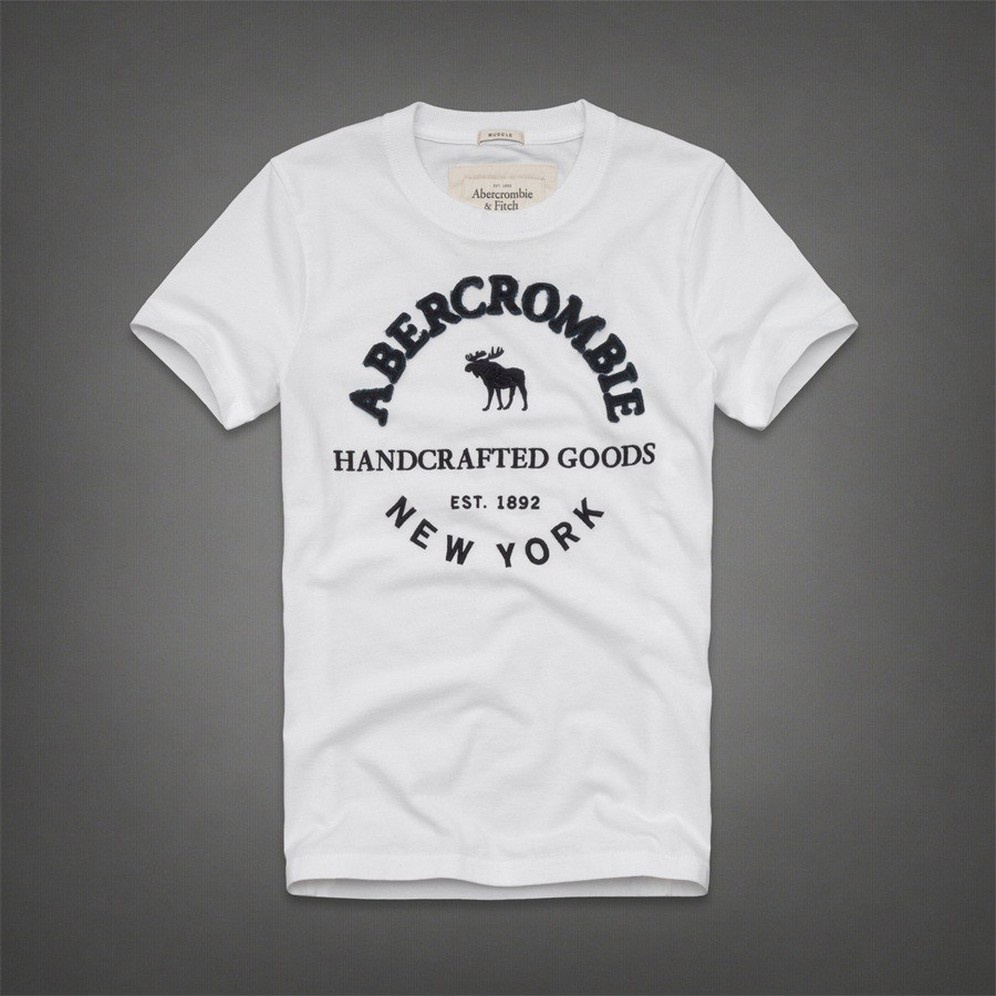 áo anime áo trắng áo nam Áo polo Cotton Tay Ngắn Thêu Họa Tiết Abercrombie FitchT Thờ