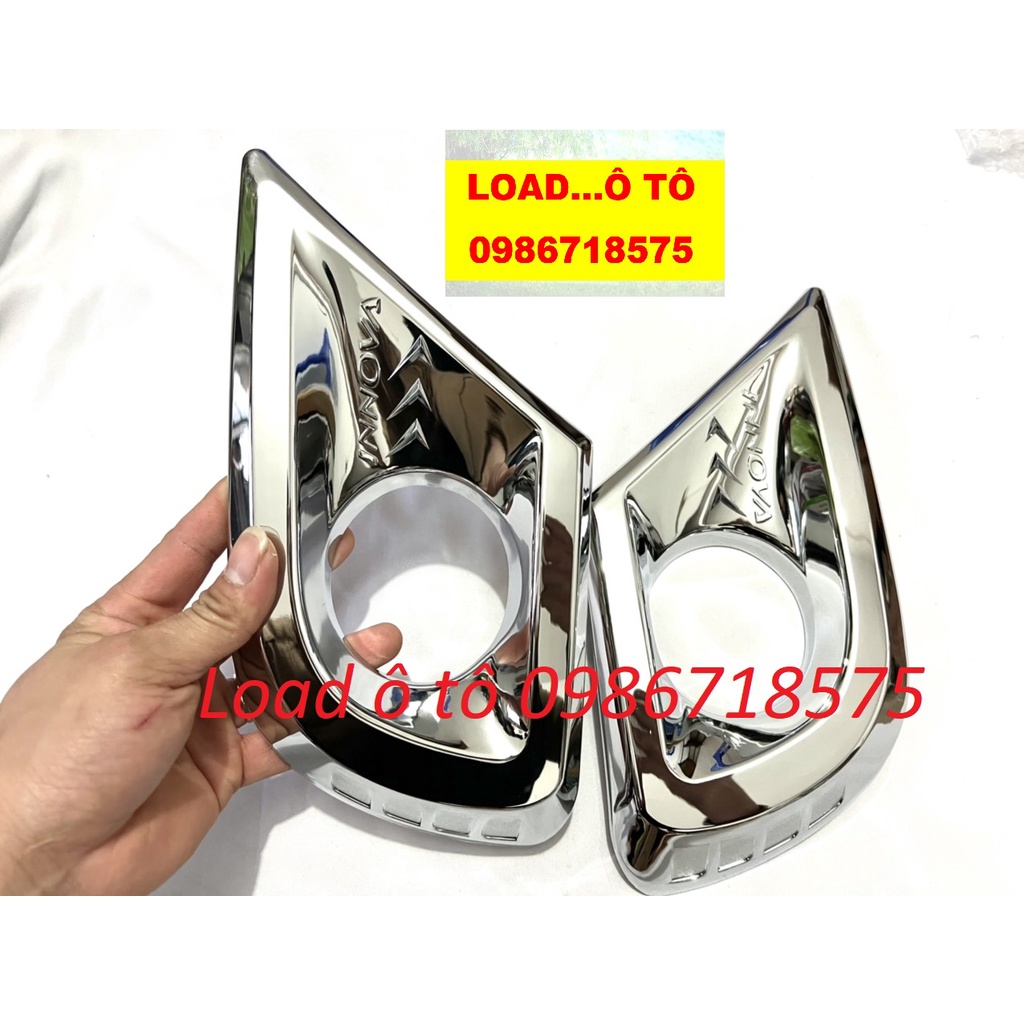 Ốp Viền Đèn Gầm Xe Toyota Innova 2015-2016 Mẫu Nhựa ABS Mạ Crom Sáng Bóng