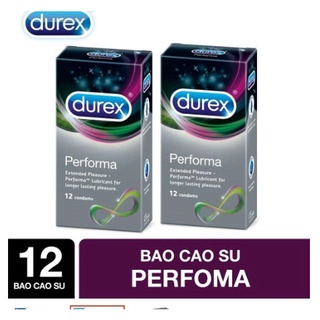 Bao cao su BCS Durex Performa siêu mỏng chống xuất tinh sớm ôm khít tăng khoái cảm kéo dài thời gian Men.69