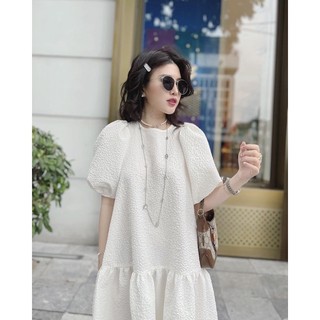 Rập giấy thiết kế là bản vẽ giấy không phải quần áo, rập giấy may đầm váy nữ cổ tròn tay phồng đuôi cá,