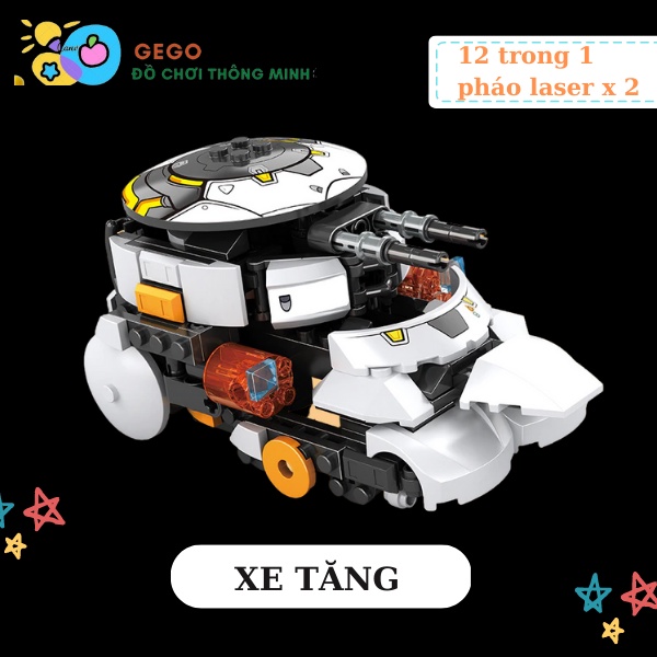 Đồ Chơi lắp ráp 12 kiểu chuột hamster, xe tăng, khủng long, tàu chiến…Cho Trẻ Em, Giúp Bé Thông Minh, Quà Tặng Sinh Nh