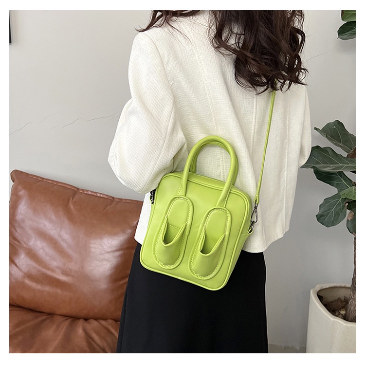 Mischa Túi Đeo Vai Hình Vuông Nhỏ Bằng Da PU Màu Trơn Thời Trang Hàng Mới