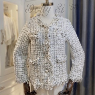 Khoác dạ tweed dài tay các mẫu tuyển chọn có sẵn