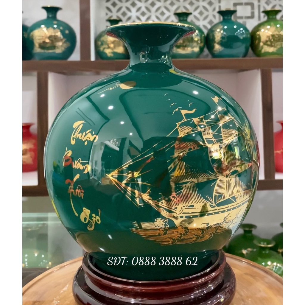 Bình Hút Lộc Bát Tràng - Bình Tài Lộc, Bình Phong Thuỷ Thuận Buồm Xuôi Gió