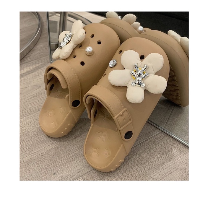 Bộ crocs hoa rời .gắn dép crocs