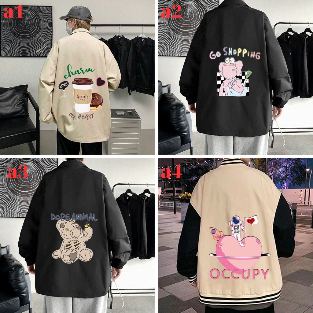 Áo khoác nam nữ unisex vải dù 2 lớp phối màu độc lạ họa tiết đẹp đi mưa, cản gió, chống nắng Mèo June