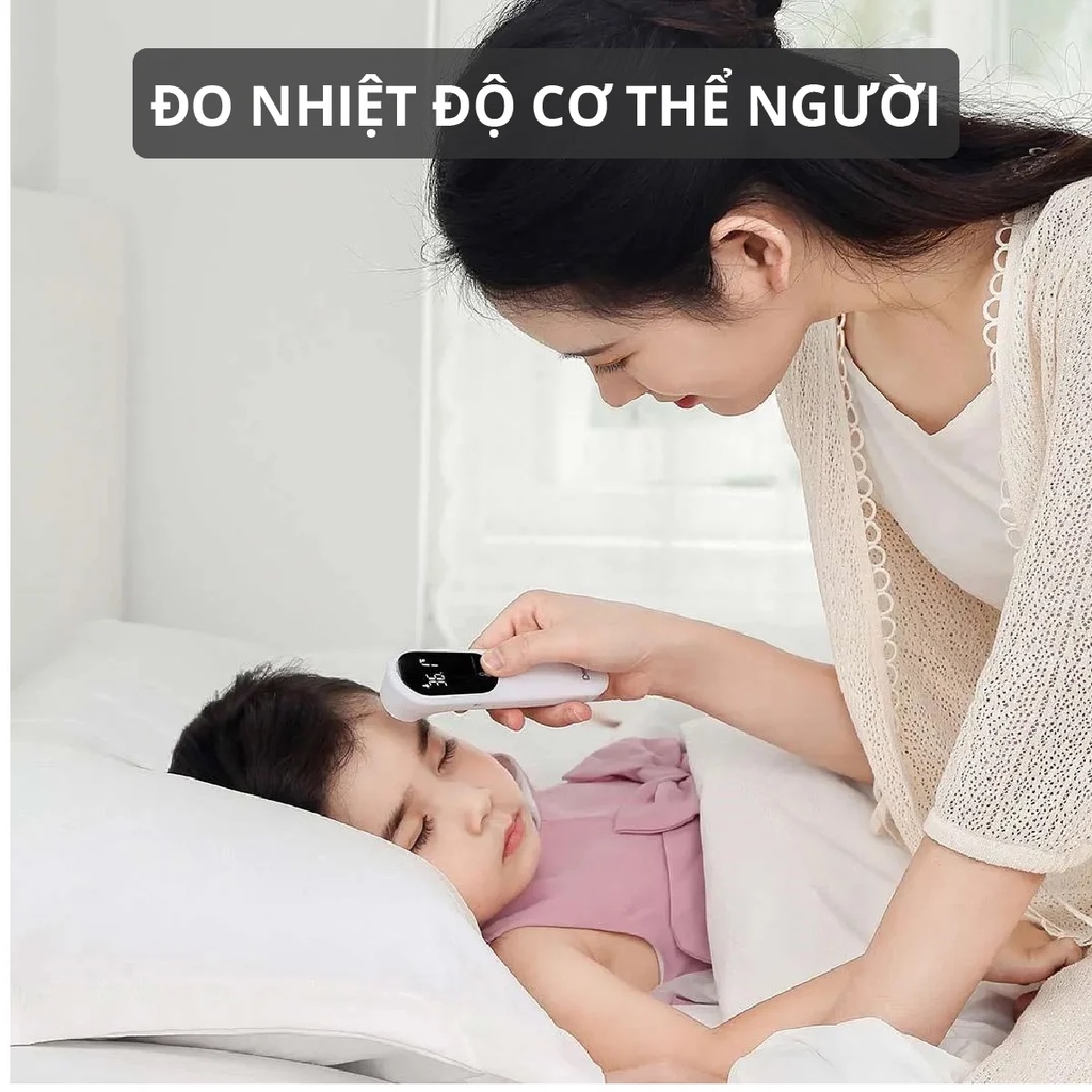 Nhiệt Kế Hồng Ngoài Đo Trán, Nhiệt Độ Phòng, Đo sữa cho bé, Bề Mặt Đồ Dùng Kachi JXB315 có chứng nhận FDA Mỹ