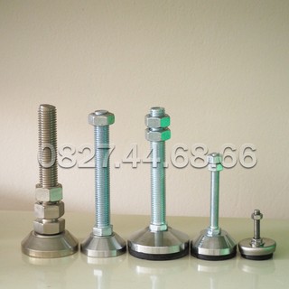 Chân tăng chỉnh ren m12, m16, m20 đế cao su d60