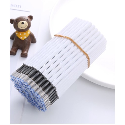Bút bi nước trong suốt mực gel màu đen ngòi 0.5mm dễ thương B41