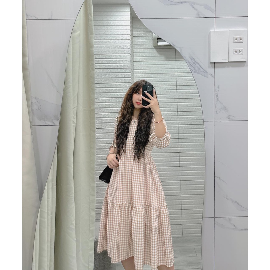 KT137 - ĐẦM CARO BABYDOLL