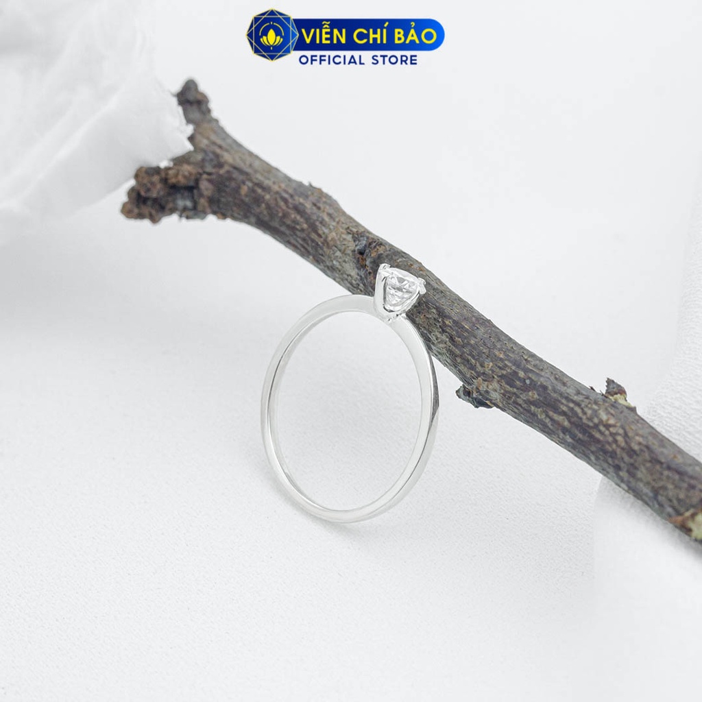 Nhẫn bạc nữ đá pha lê chất liệu bạc 925 thời trang phụ kiện trang sức Viễn Chí Bảo N400139