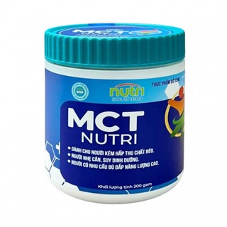 Thực phẩm bổ sung MCT Nutri 200g - dành cho người kém hấp thu, nhẹ cân, suy dinh dưỡng