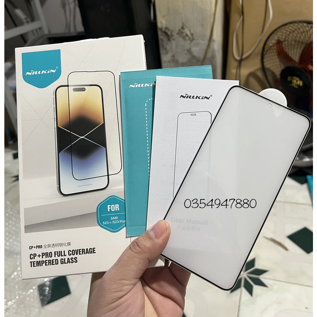 Kính cường lực Nillkin CP+ Pro cho Samsung S23,S23 Plus, S22, S22 Plus, S21, S21 Plus, 5G Full màn hình chính hãng