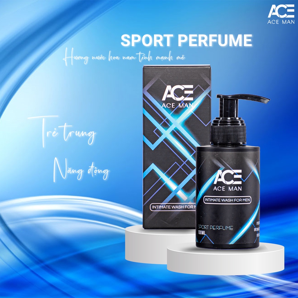 Dung dịch vệ sinh nam ACEMAN 100ml hương nước hoa nam tính với 3 style khác nhau