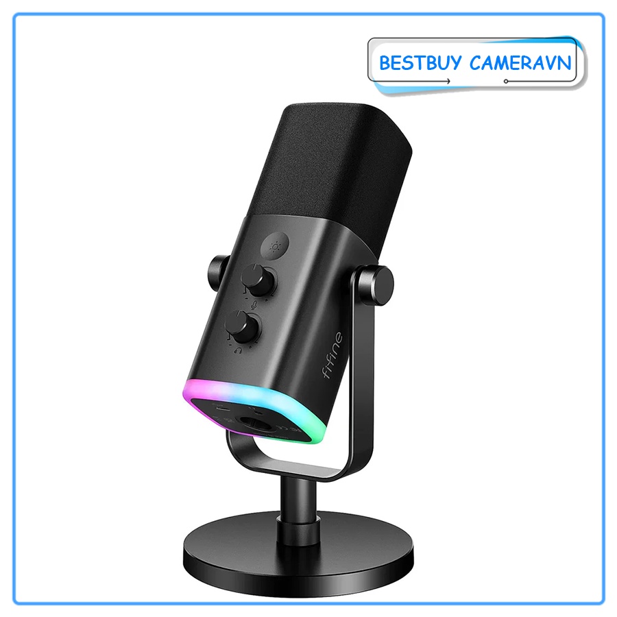 Mic Thu Âm FIFINE AM8 RGB Cổng USB/XLR