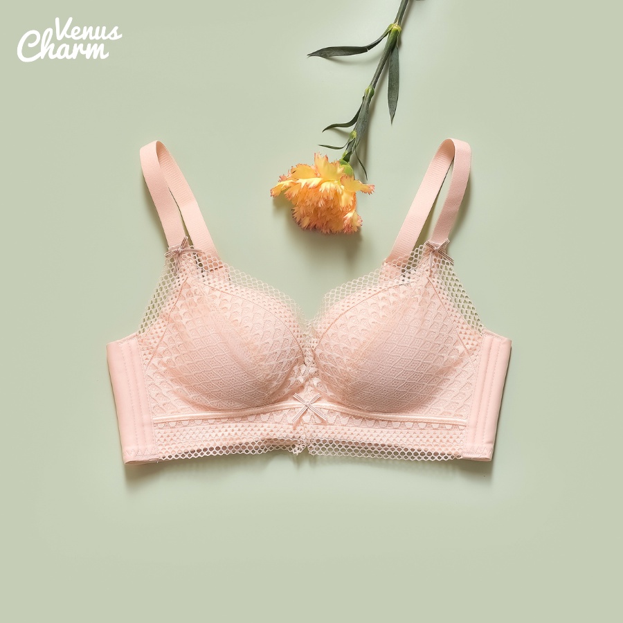 Áo lót nữ không gọng đệm vừa VenusCharm nâng đẩy ngực nhỏ tạo khe quyên rũ 8222