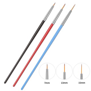 Set 3 cọ vẽ móng tay MONJA chất lượng cao chuyên dụng