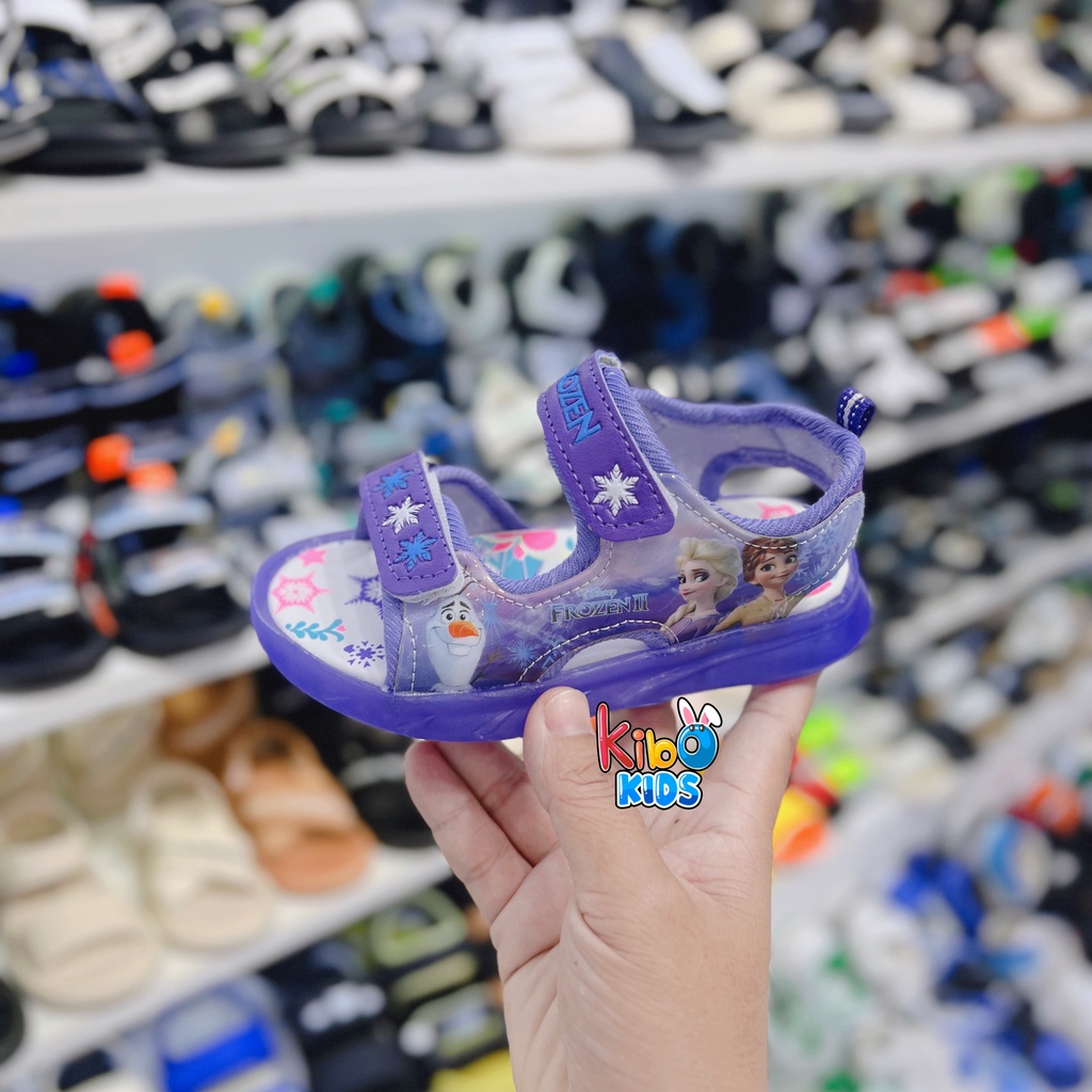 (CÓ ĐÈN) Sandal quai ngang siêu mềm êm chân có chống trơn cho bé SA2337