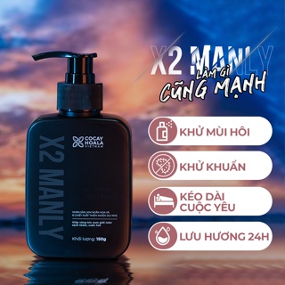 Dung dịch vệ sinh nam X2 Manly cocayhoala làm sạch, lưu hương 24h