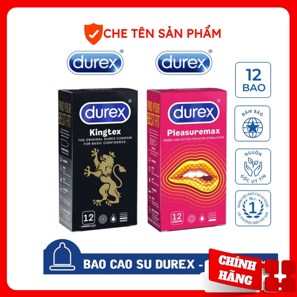 Bao cao su Durex Kingtex, Pleasuremax - Bao cao su Sweet Love {Che Tên SP}