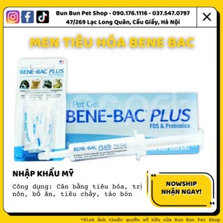 1 tuýp 1gram men tiêu hoá Bene Bac Plus của Pháp cho chó mèo