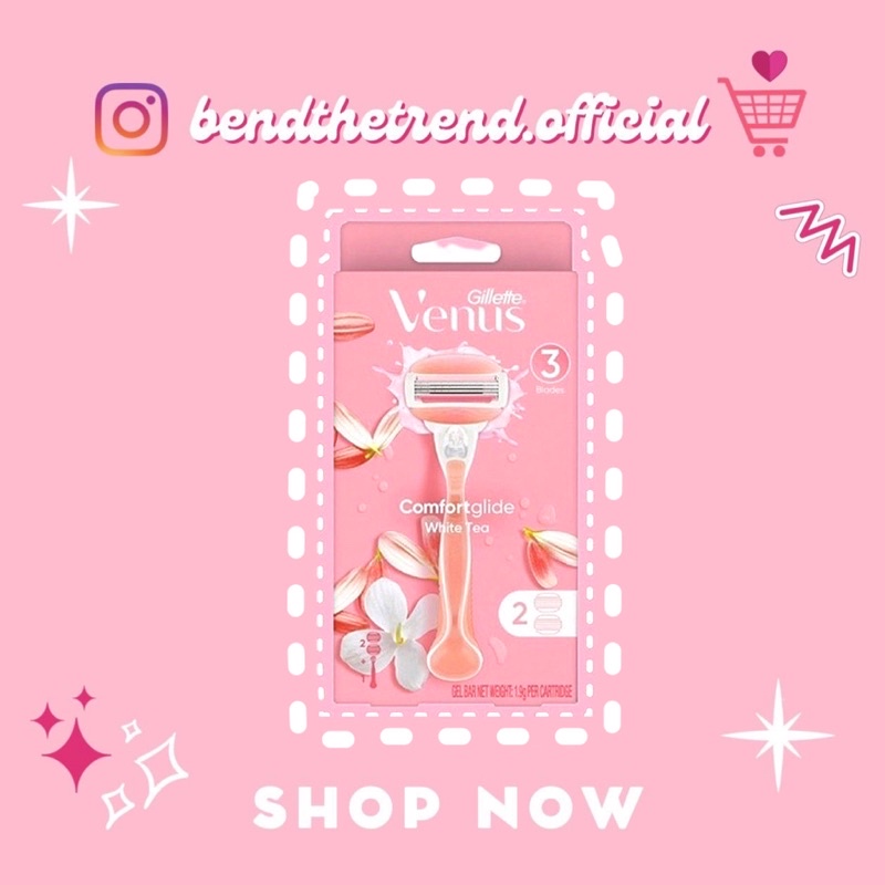 SET DAO CẠO BƠ GILLETTE VENUS WHITE TEA BẢN MỸ