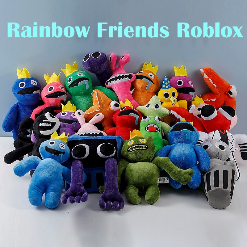 LAHOMIA Đồ chơi nhồi bông nhân vật anime Rainbow Friends Roblox trang trí nhà cửa