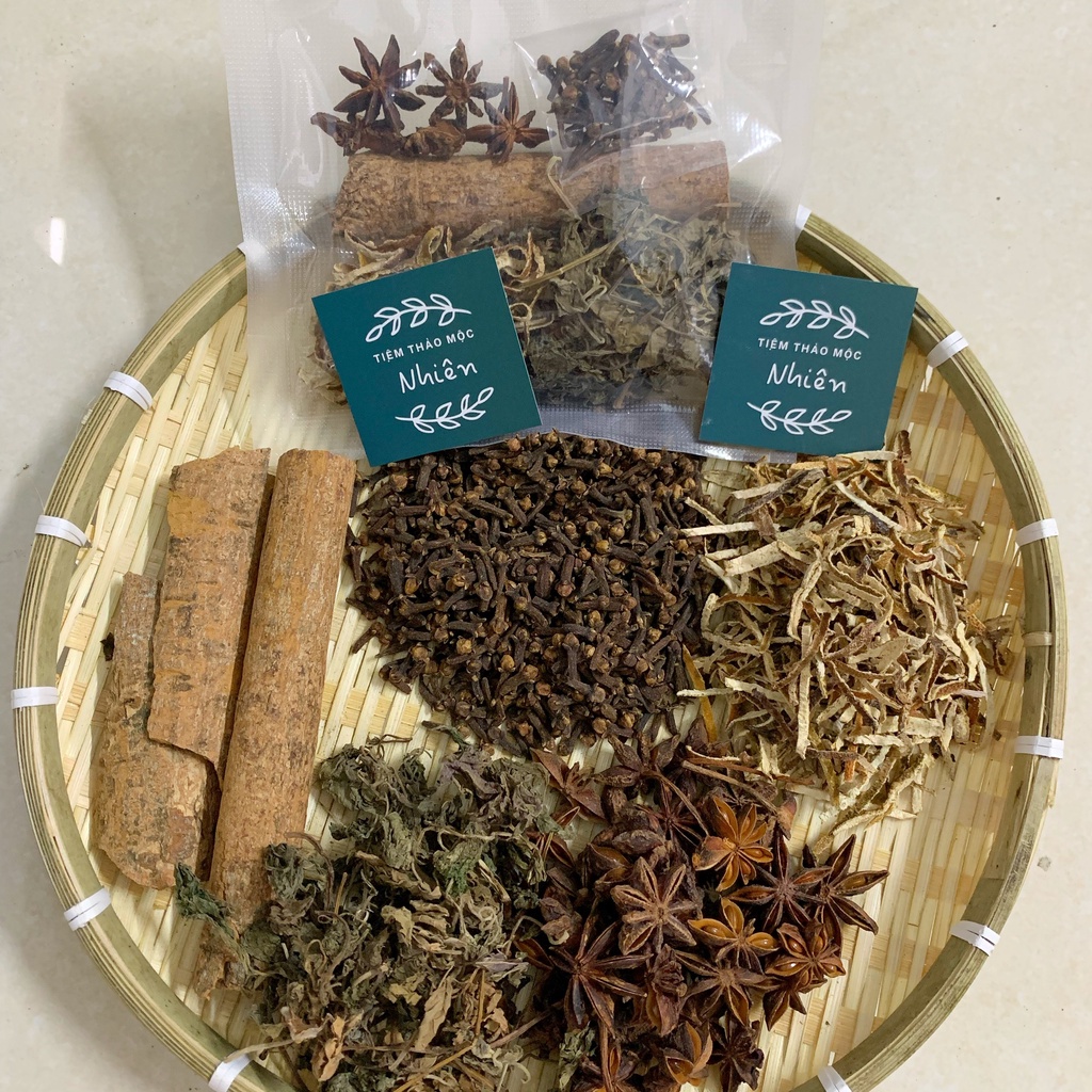 Set 5 Gói Thảo Mộc Xông Nhà Thơm, Sát Khuẩn Không Khí, Thoáng Khí, Khử Mùi, Giảm Stress