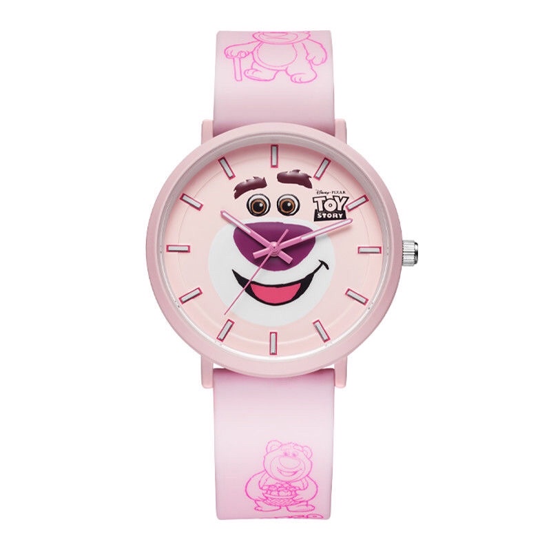 Đồng hồ nam nữ gấu dâu Lotso dây silicone chính hãng Disney