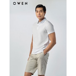 Owen - áo polo nam owen màu trắng 231343 - áo thun ngắn tay có cổ nam - owen flagship store