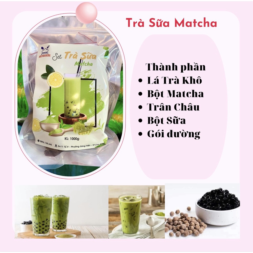 Set trà sữa matcha Orihiro nguyên liệu làm trà sữa chuẩn vị thơm ngon,an toàn 25-30 cốc