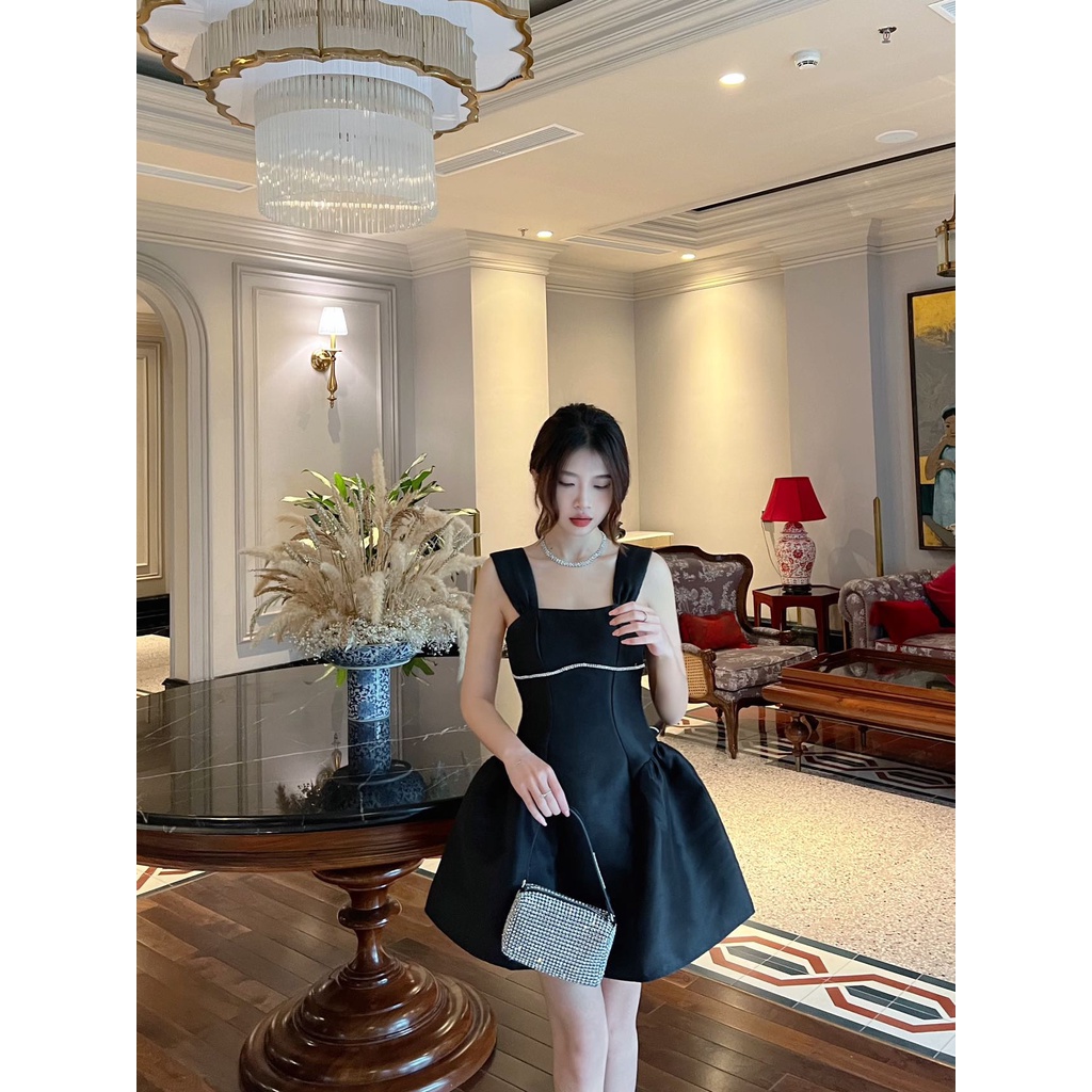 Đầm nữ dự tiệc tafta đính đá form xòe BLING DRESS - GOÛT DE JUN