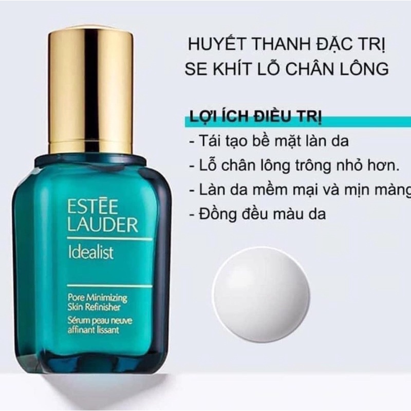 Serum kiềm dầu hỗ trợ Se Khít Lỗ Chân Lông Estée Lauder Idealist Pore Minimizing dung tích 50ml