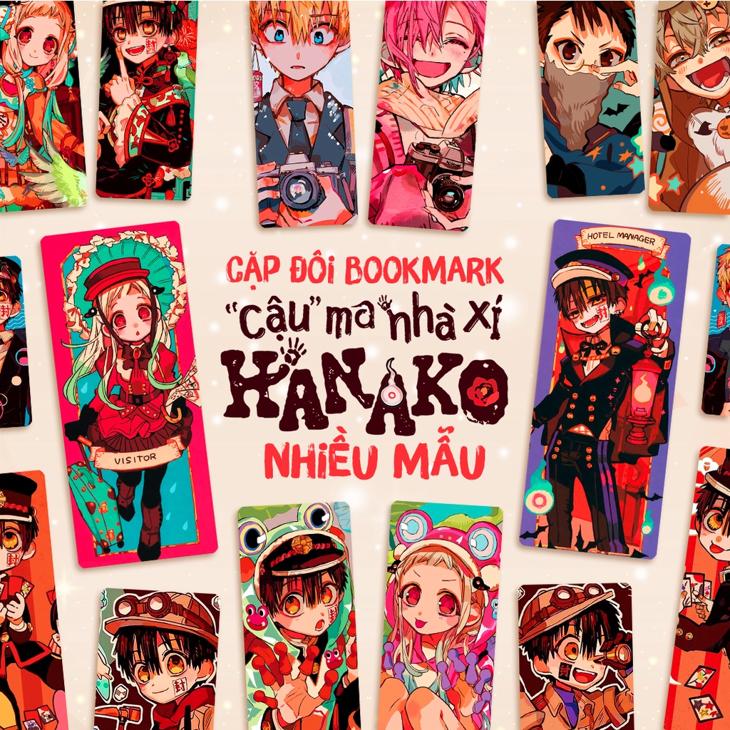 CẶP bookmark Cậu Ma Nhà Xí Hanako - Jibaku Shounen Hanako