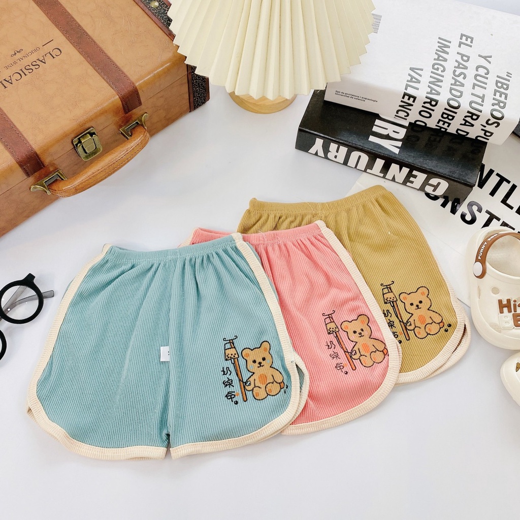 Quần đùi cho bé chất len tăm trai và bé gái từ sơ sinh đến 15kg