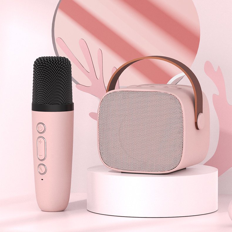 Loa Karaoke Bluetooth Kèm 1 Micro Không Dây, Âm Thanh Siêu Hay, Loa Kèm Mic Bluetooth Karaoke Mẫu Mini Dễ Thương