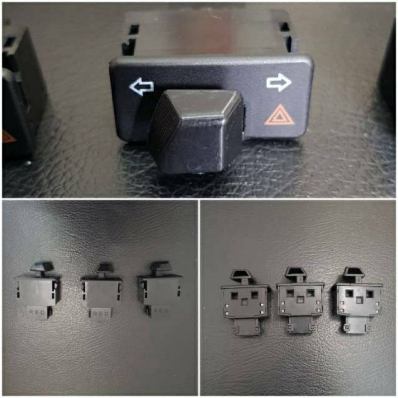 Công Tắc Hazard xi nhan 4 bóng tích hợp sẵn gắn xe máy Hàng Cao Cấp