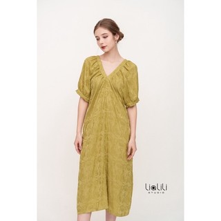 Đầm lụa cổ tim - THIẾT KẾ TỪ LIALILI