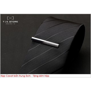 Kẹp cà vạt nam dành cho cavat bản trung ( 5cm) - Tặng Kèm hộp